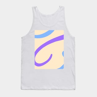 Abstract pattern blue and gray Tank Top